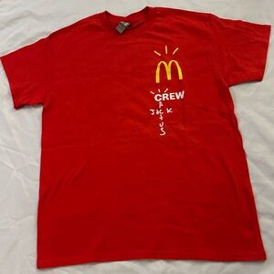 Cactus Jack x McDonalds red tee size medium NWOT
